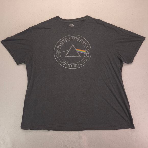 Pink Floyd Band Graphic Short Sleeve Crew Neck T Shirt Mens Size 2XL Gray - Picture 2 of 9